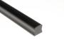 Aluminium Eindkap Dicht 17.5mm x 15mm Opbouw Zwart