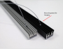 LuxaLight Industrial LED Fixture Transparent cover UV-A 395nm 24.2x16mm (24 Volt, 2835, IP64)