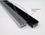 LuxaLight Industrial LED Fixture Transparent cover UV-A 405nm 24.2x16mm (24 Volt, 2835, IP64)