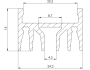 LED-strip Profile 3 meter 24.2mm x 16mm Surface Mounted