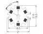 High Power LED 3W 110° 180lm Wit