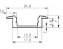 LED-strip Profile 3 Meter 17.5mm x 7mm Recessed