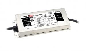  LED Power Supply Mean Well DALI Waterproof, 12 Volt 5A 75 Watt