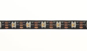 LuxaLight Pixel LED-strip SK6812 Digitaal RGBWW High Power Beschermd Zwarte PCB (5 Volt, 60 LEDs, 5050, IP64)
