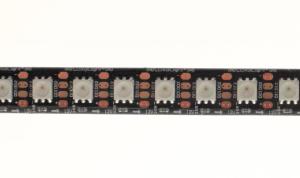 LuxaLight Pixel LED-strip GS8208 12V Digital RGB Protected High Power Black PCB (12 Volt, 96 LEDs, 5050, IP64)