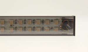 LuxaLight Industriële LED Armatuur Polarised cover RGBW 24.2x16mm (24 Volt, 5050, IP64)