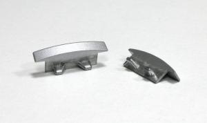 Aluminium Eindkap Dicht 17.5mm x 7mm Inbouw