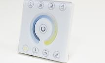 Recessed DMX control panel (tempered glas) 4 zone for color temperature LED-strips Recessed DMX control panel (tempered glas) 4 zone for color temperature LED-strips