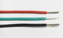 3-Way Silicone Wire 0.5mm² Black, Green en Red