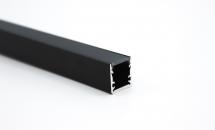 LED-strip Profile 3 Meter Black 17.5mm X 19mm Surface Mounted