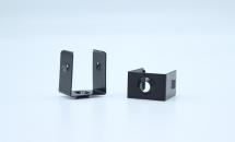 Steel Mounting Clip Black for LED-strip Profile 17.5mm x 19mm