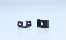 Steel Mounting Clip  Black for LED-strip Profile 17.5mm x 7mm