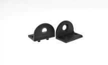 Mountingbracket Endcap 24.2mm x 16mm surface mounted black