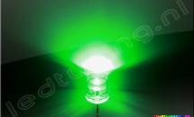 Flat Top LED 5mm 90° 2200mcd Green