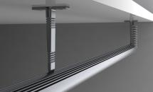 Aluminum Ceiling Hanging Bracket Short for Round Profile 24mm x 24mm Aluminum Ceiling Hanging Bracket Short for Round Profile 24mm x 24mm