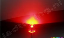 Strawhat LED 5 mm 120° 2000mcd Rood