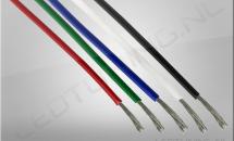 5-Way Wire Set 0.5mm² Black, Red, Green, Blue and White